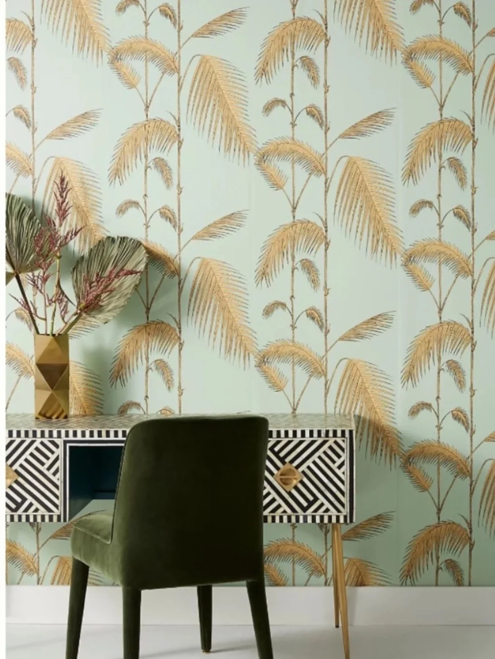 Anthropologie Palm Leaves Wallpaper